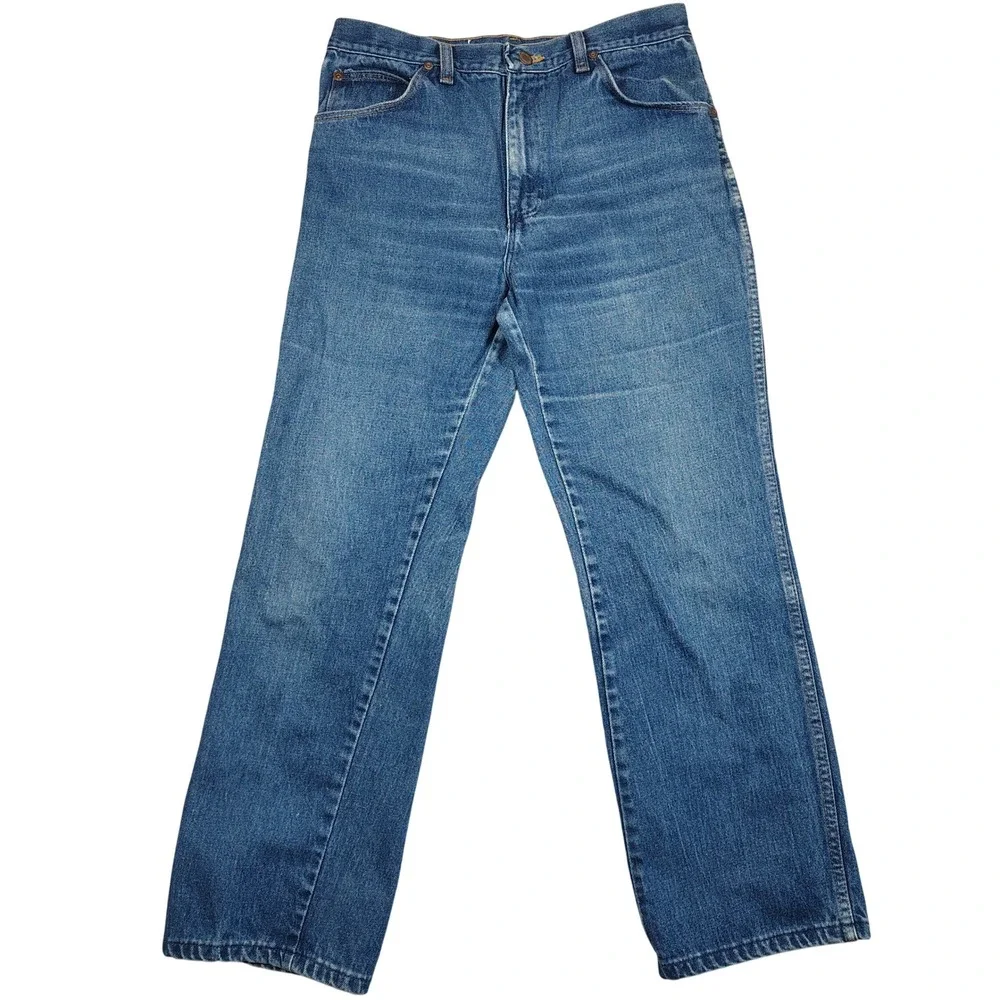 Wrangler Jeans Mens 33x30 Blue Vintage 85311PW Straight Leg Denim Made in USA